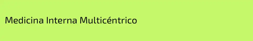 Medicina Interna Multicéntrico